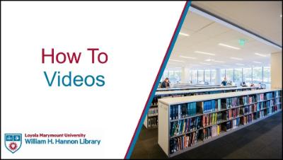 How-To video title screen
